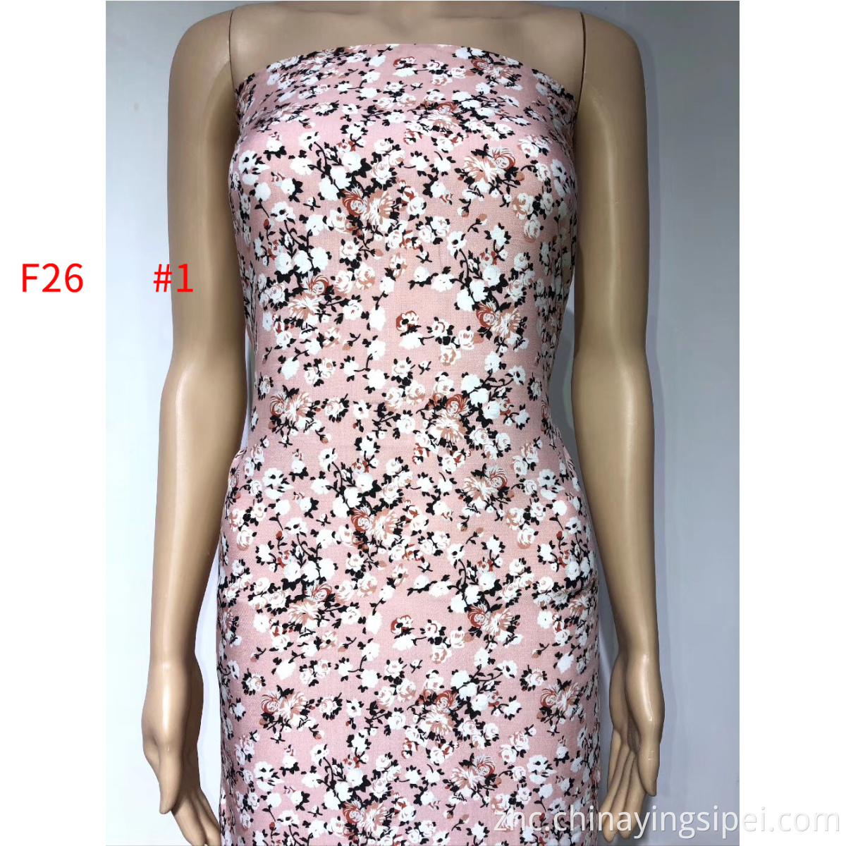 小花图案数字印刷棉质斜纹织物棉质编织罂粟面料